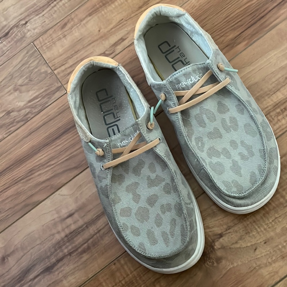 Cheetah print platform hey dudes